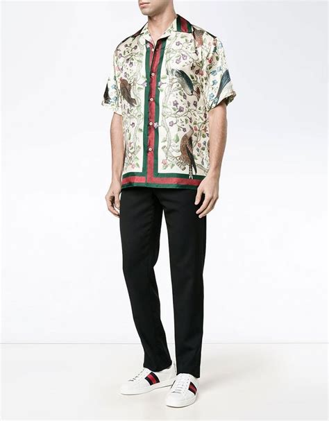 Gucci 'Birds of Prey' Button Up Shirt 